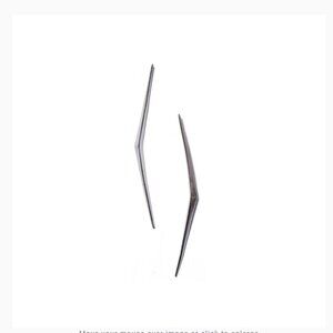 Long Ray Stud Earrings Sterling Silver